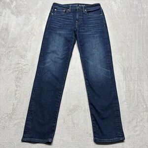 American Eagle Young Mens Jeans 28x29 Slim Straight AirFlex+ Dark Wash VTG 1977
